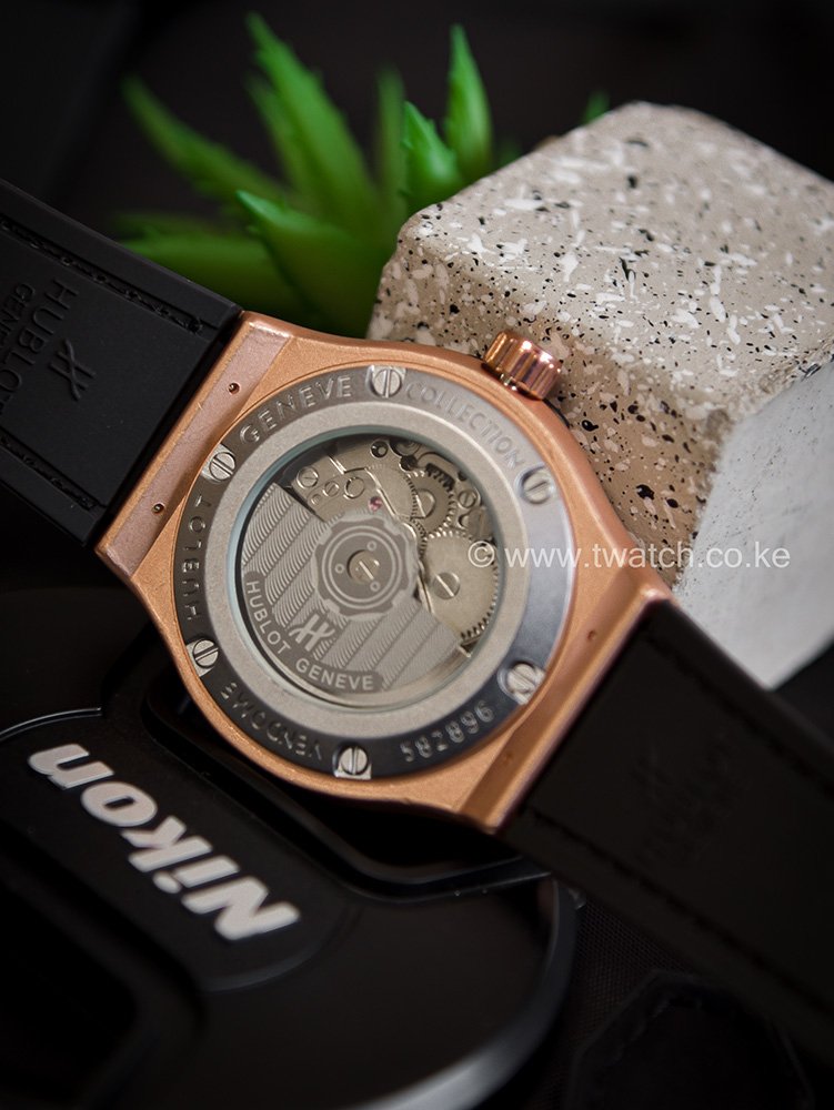 Hublot Full Automatic mechanical movement watch Black Rosegold