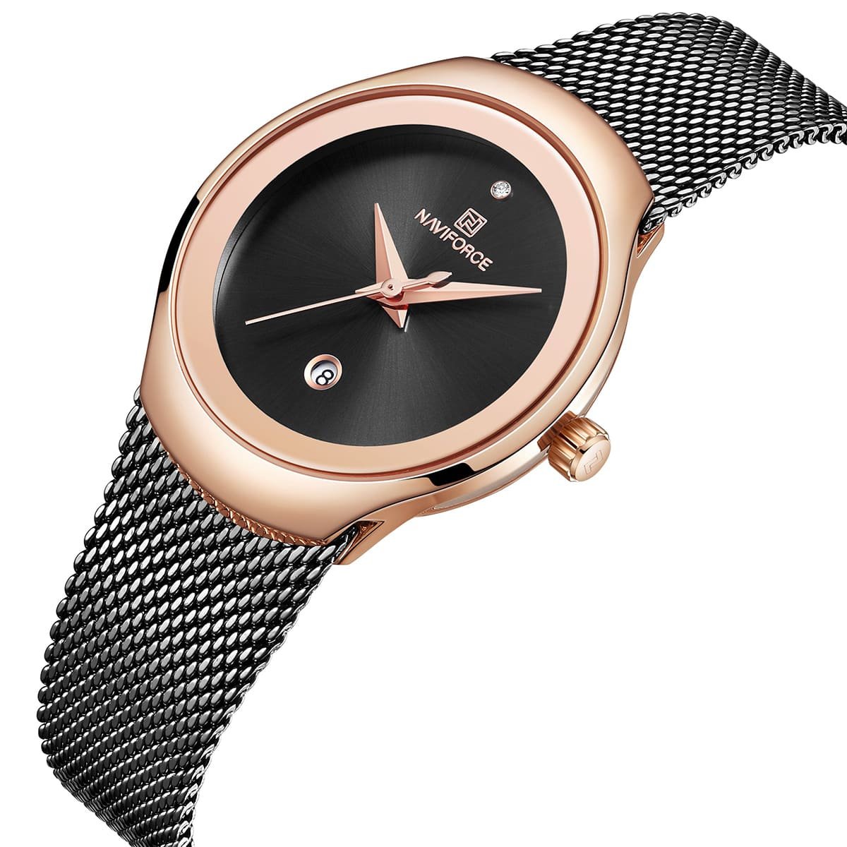 nf5004-rg-b-naviforce-watch-women-black-dial-metal-black-mesh-strap-quartz-battery-analog-for-dream_2